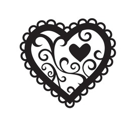 Darice 1218-46 Embossing Folder, 4.25 by 5.75-Inch, Valentines Heart Design