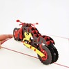 Motorcycle Pop up Card, 3D Card for All Occasions -