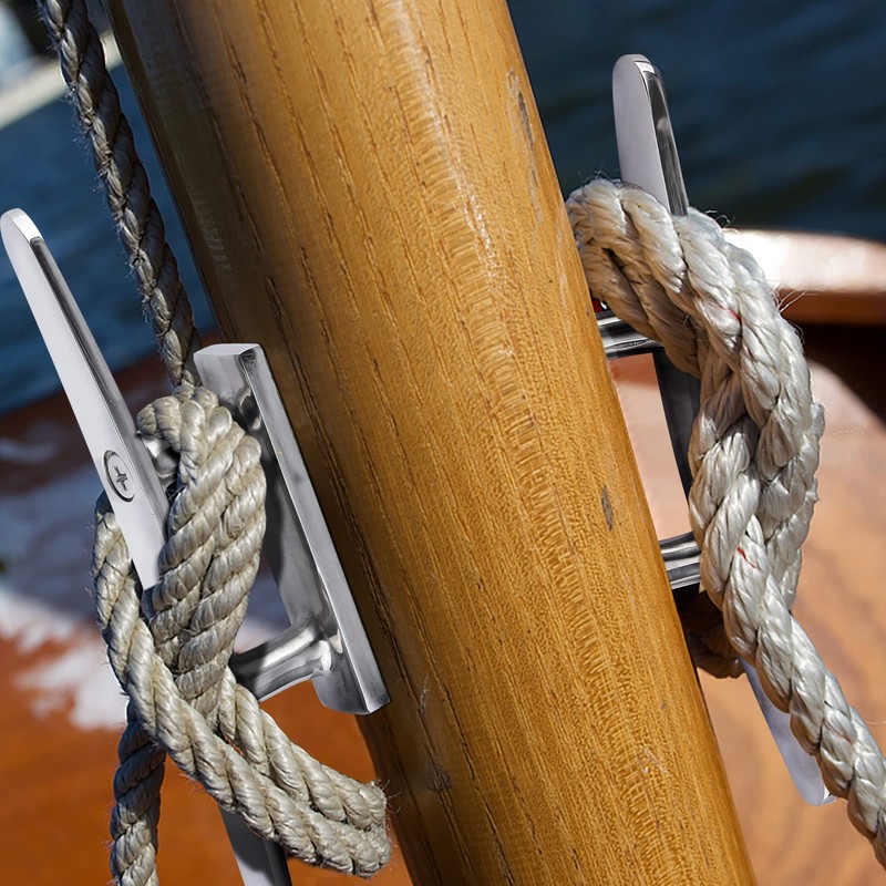 BB Hapeayou Boat Dock Cleats Stainless Steel Hooks with Screws