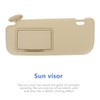 Mobestech Beige Driver Side Sun Visor with Mirror Replacement Car