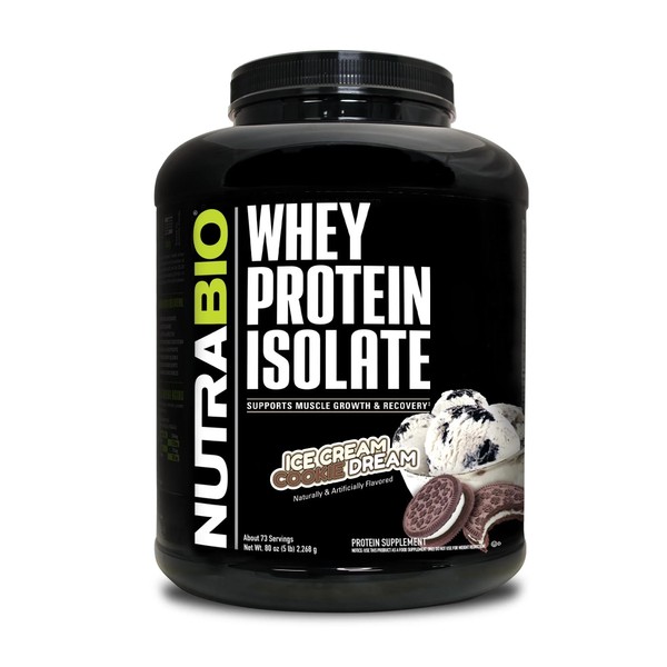 NutraBio NutraBio Whey Protein Powder Isolate Supplement ?C 25g of