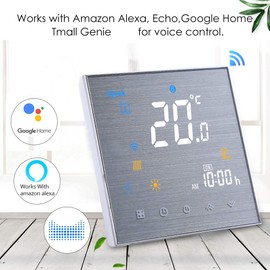 WiFi Smart Thermostat Gas/Water Boiler Heating-Programmable WiFi Thermostats for Home(2019Update) Digital Temperature Controller, Remote Control Room Thermostat Compatible with Alexa Google Home 3A