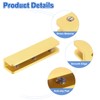 uxcell 4Pcs Glass Shelf Brackets, Adjustable Solid Brass Glass Shelf
