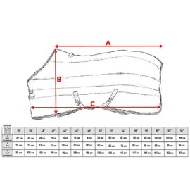 Derby Originals Nordic-Tough 1200D Heavy Weight Winter Mini Horse Pony Turnout Blanket 300G Thick Insulation Triple Layer