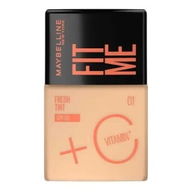 Base de maquillaje líquida Maybelline FIT ME FRESH TINT Fresh tint Base Líquida Fit Me Fresh Tint tono beige 01 - 30mL 30g