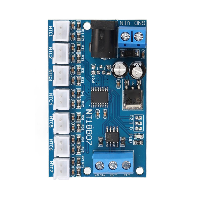 7 Channel RS485 Module NTC Temperature Sensor Measurement MODBUS RTU