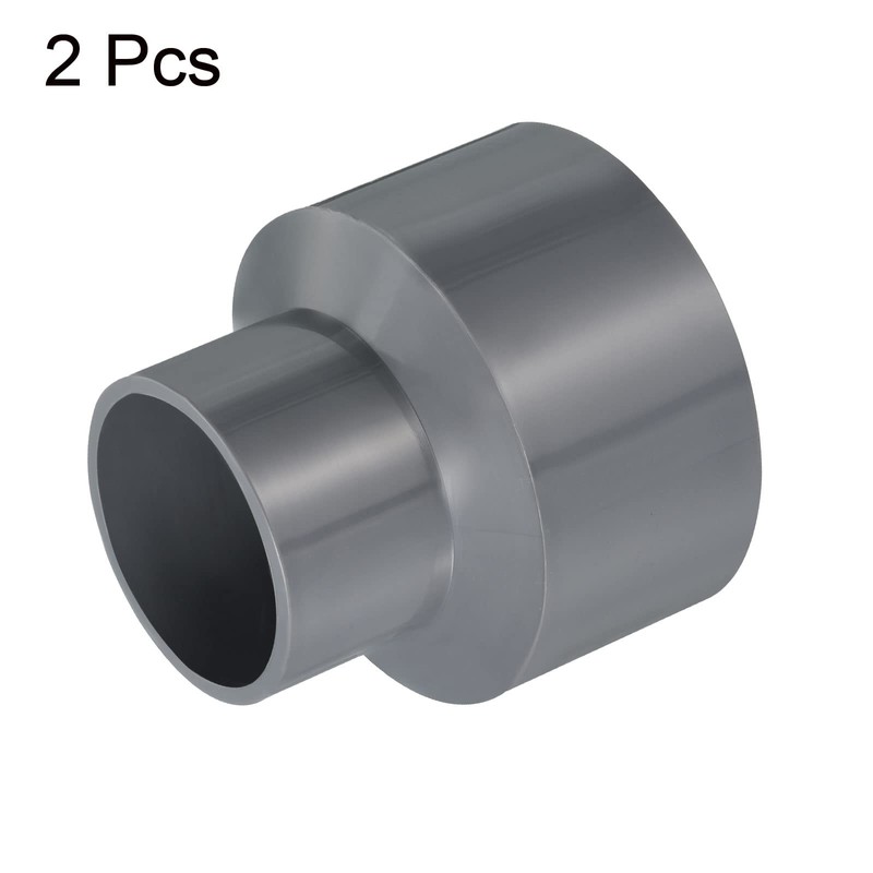 PATIKIL PVC Reduction Pipe Fitting 63 x 40 mm Straight
