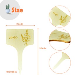 15Pcs Plant Label Plant Herb Tag