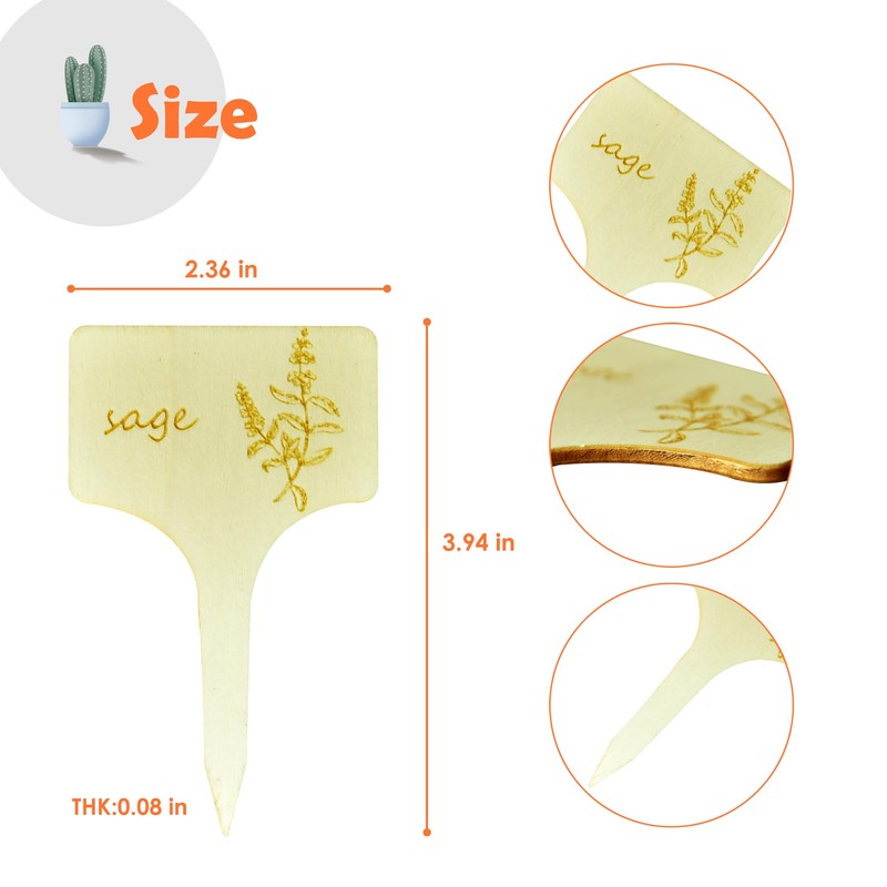 15Pcs Plant Label Plant Herb Tag