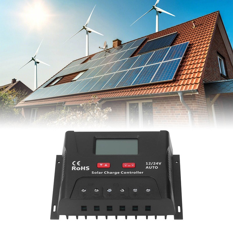 Solar Charge Controller PWM 60A Smart 12V 24V Automatic Identification