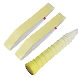 CAPASTEC Tennis & Badminton Grip Tape, 2-Piece Set, Bumpy Design, Grip Tape, Shock Absorption, Anti-Slip, for Rackets, Wet Type, Yellow (Gradient)