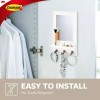 Command Mirror Organizer with Hooks and Strips Easy No Tools