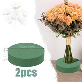 XRXYMQ Floral Foam Pack of 2 16.5 x 4 cm, Flower Foam for Artificial Flowers, Foam Flower Arrangement Preferred for Wedding and Family