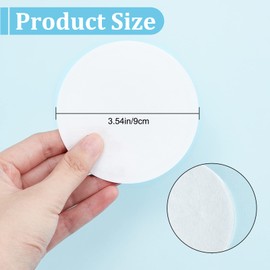 GORGECRAFT 50Pcs Synthetic Filter Discs 90 MM Laboratory Quantitative Ashless Filter Paper Medium Speed Wide Mouth Size Funnel Filters Paper for a Buchner Funnel, Mushroom Cultivation