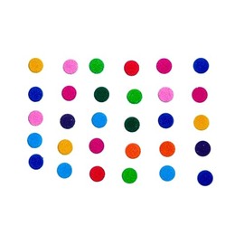 Simple Round Velvet Bindis – Self-Adhesive Traditional Forehead Stickers for Daily & Festive Wear – Pack of 30 (Multicolour)