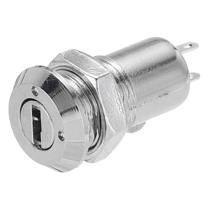 uxcell 3Pcs Electric 2 Positions on Off Metal Key Lock