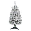 3ft. Flocked Rock Springs Spruce Artificial Christmas Tree