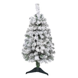 3ft. Flocked Rock Springs Spruce Artificial Christmas Tree