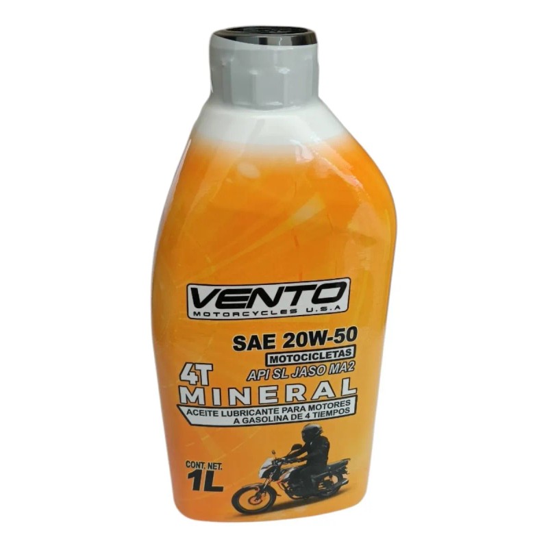 Aceite Mineral Motor Orig 4 Tiempos Vento Jaso Ma2 20w-50