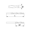 GOEBEL® - 5 x Drill Double Drill HSS Diameter 4.9