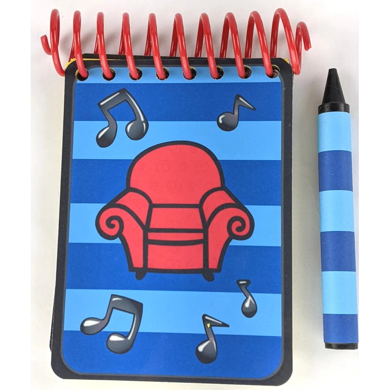 Handy Dandy Notebook Handcrafted Blue Stripes Notebook -MUSIC