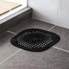 Shower Drain Hair Catcher - Silicone Square Drain Cover for
