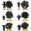 200Pcs Bumper Clips Retainer Auto Car Rivets Fastener Fender Push