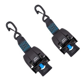 Tie Down 2 in. X 43 in. Powder Coat Painted Metal Retractable Boat Transom Strap, 3000 lb. Breaking Load Limit / 1000 lb. Working Load Limit (2-Pack)