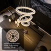 WECHAET Modern Round LED Chandeliers for Dining Room Light Fixture,