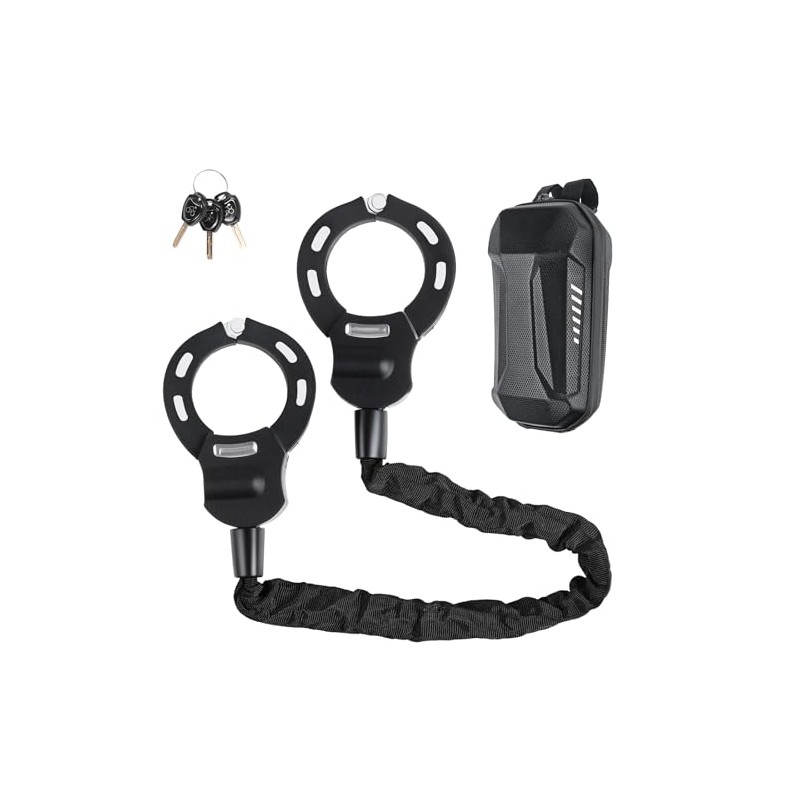E Scooter Lock, Handcuff Lock with Key & Waterproof Bag,