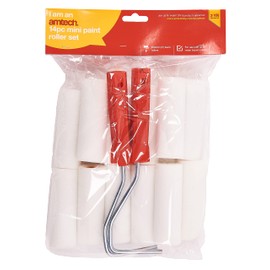 Amtech S3895 14 Piece Mini Paint Roller Set