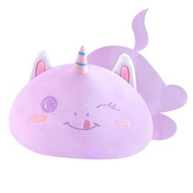 SNOWOLF 11.8" 19.7" Axolotl Plush Pillow Cat Plush Pillow Cute and Soft Axolotl Stuffed Animal Plush Cat  Unicorn Dinosaur Fox Plushie Toy Great Gift For Kids Christmas Gift for Boys Girls:_unicorn_50cm/19.7inch
