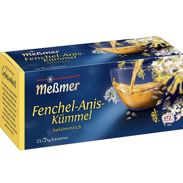 Meßmer Fennel/Anise/Cumin 25 TB, Pack of 2 (2 x 50