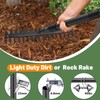 Rake, 17 Tines with 49 Inch Handle, 17 Inch Wide