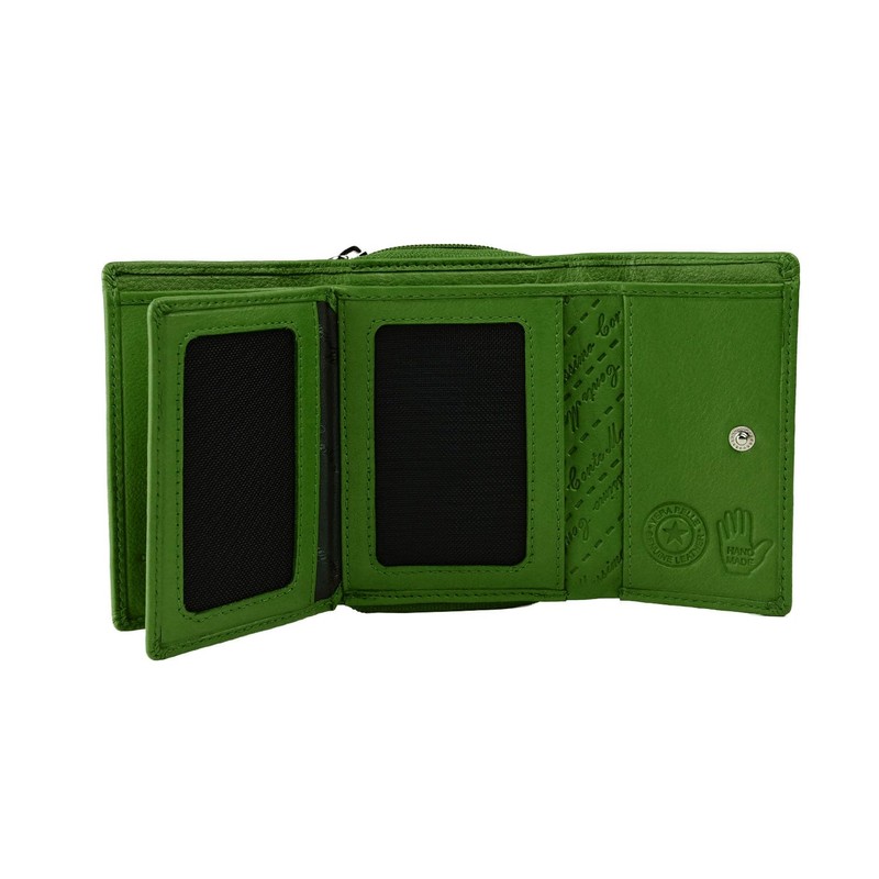 Conte Massimo Women's Genuine Leather Mini Wallet with Card Slots