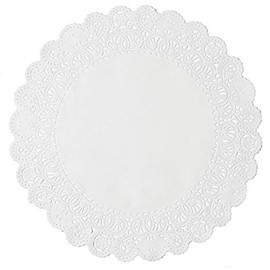 Worlds 25 Pack Round White Normandy paper Doilies Lace Paper Doiles 18" Inch
