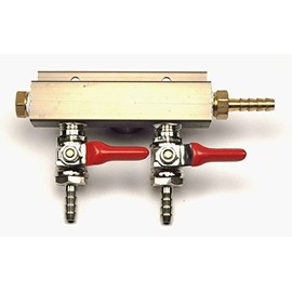 2-way Air Co2 Distributor Manifold 1/4"