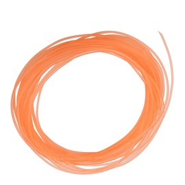 PU Polyurethane Round Belt, OD 4 mm, Glossy Polyurethane Round Belt, 10 m, Smooth Surface, Orange