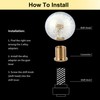 AUTENS Dandelion Flowers Manual Gear Shift Knob Ball, Universal Crystal