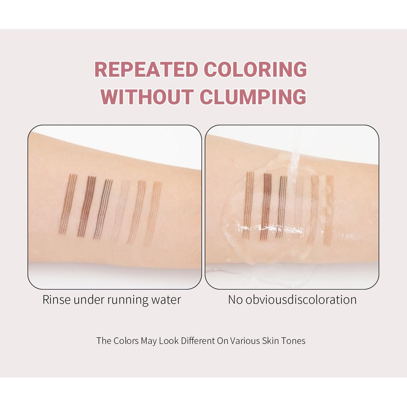 Microblading Eyebrow Pencil, 4-Tip 3d Eyebrow Pencil, Natural Eyebrow Definer,
