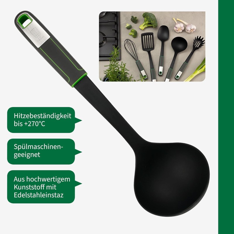 FACKELMANN Chefkoch Meets Ladle - Ideal for Serving and Scouring