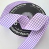 Micomon Purple and White Woven Edge Plaid Ribbon 100% Polyester