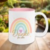 Tasse Danke für Alles mit Regenbogen – Geschenk für Erzieherin,