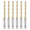 sourcing map 6pcs 1/4" Hex Shank Twist Drill Bits 3.5mm