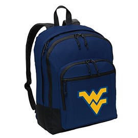 Broad Bay Classic West Virginia University Backpack Medium WVU Backpack Laptop Sleeve