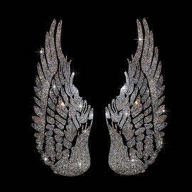 Rhinestop Crystal Angel Wings Iron-on Rhinestone Design