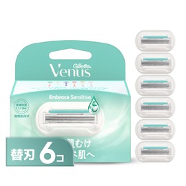 VENUS Razor Razor for Women Sensitive Skin Smooth Skin Replacement Blades 6pcs Embrace Sensitive