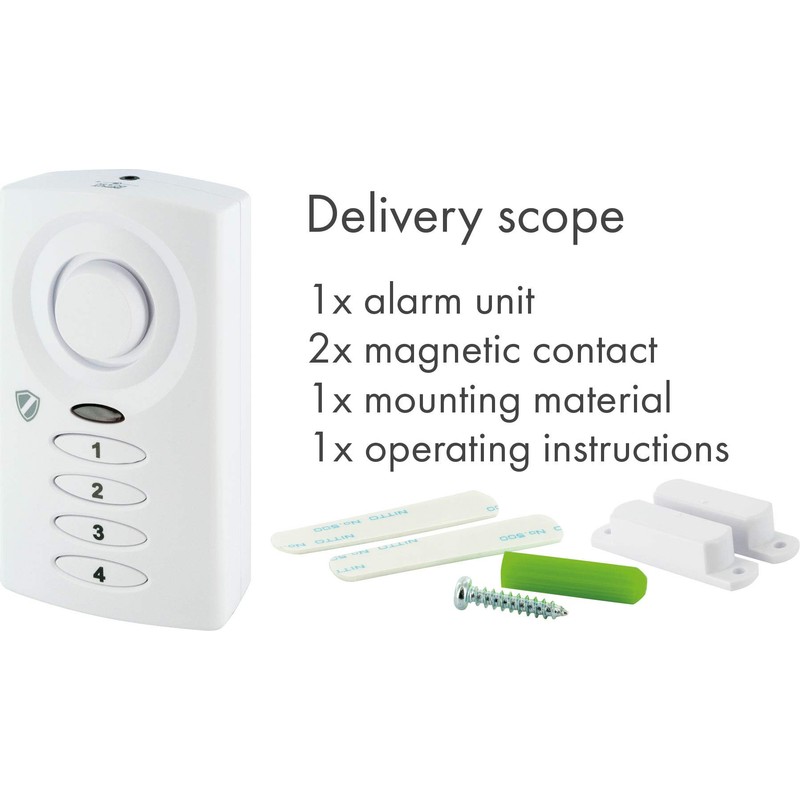 SCHWAIGER -5507- Garage Sliding Door Alarm with PIN | Alarm
