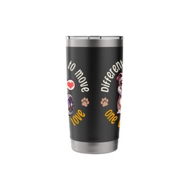 Wheelchair Dog Cute Dog with Handicap for Dog Owner Stainless Steel Insulated Tumbler