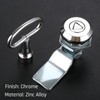 Hicello 25mm Triangle Tubular Cam Lock, Cabinet Door Lock Electric